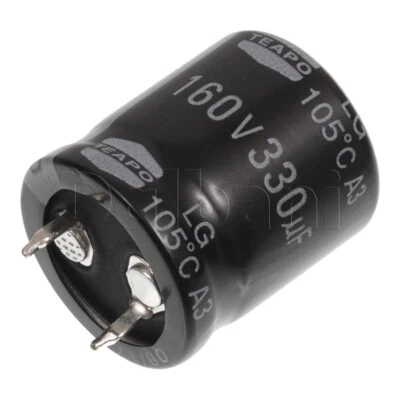 160V 330uF 22x25mm 105C Snap In Capacitor Teapo - image 1 of 2