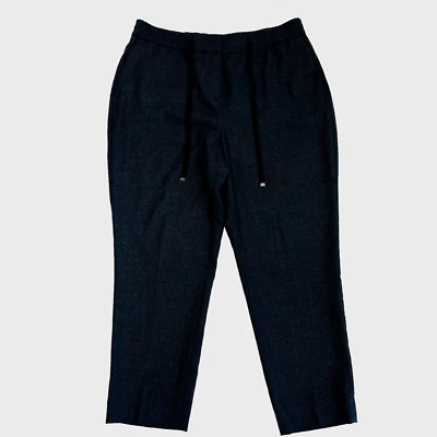 Pantalones cortos Brooks Brothers para mujer 10 grises 100 % lana italiana cordón cónico Foto 1 de 4