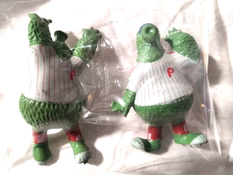Philly Phanatic - PVC - 1987 MLB Mascot - 2.4" Tall - Waving & Sliding, Lot of 2 Cover
