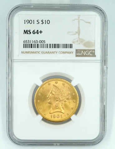 1901-S NGC MS64+ $10 Gold Liberty Eagle Cover