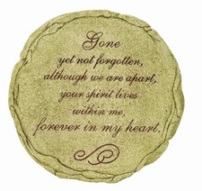 Gone Yet Not Forgotten Memorial Home Garden Stepping Stone Wall Plaque Free Ship