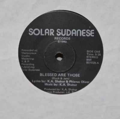 K.A SHAKUR ONYX SEAL OF THE FUNK Blessed Are Those 45 SOLAR SUDANESE Rare Foto 1 de 2