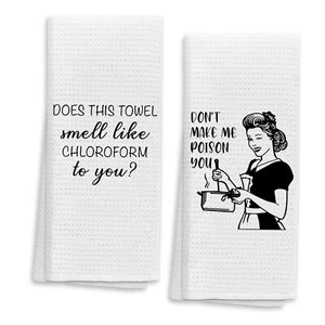 2 Pack Funny Highly Absorbent Bath Towels Kitchen Towels Dish Kitchen Towels ... - Picture 1 of 5