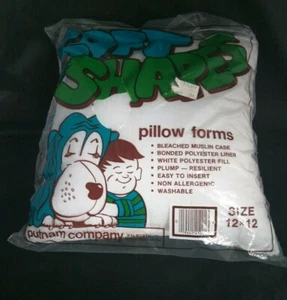 Pillow Form 12" Square Polyester Filling NWT Putnam Co Made in USA White - Picture 1 of 5