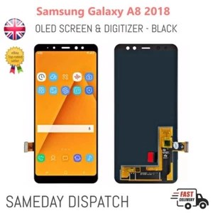 OLED Screen For Samsung Galaxy A8 2018 A530 Display Touch Digitizer Assembly BLK - Picture 1 of 2