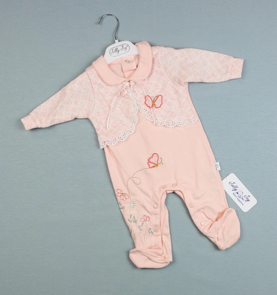 Baby Strampler Overall Schlafanzug Einteiler Mädchen - Bild 1 von 1