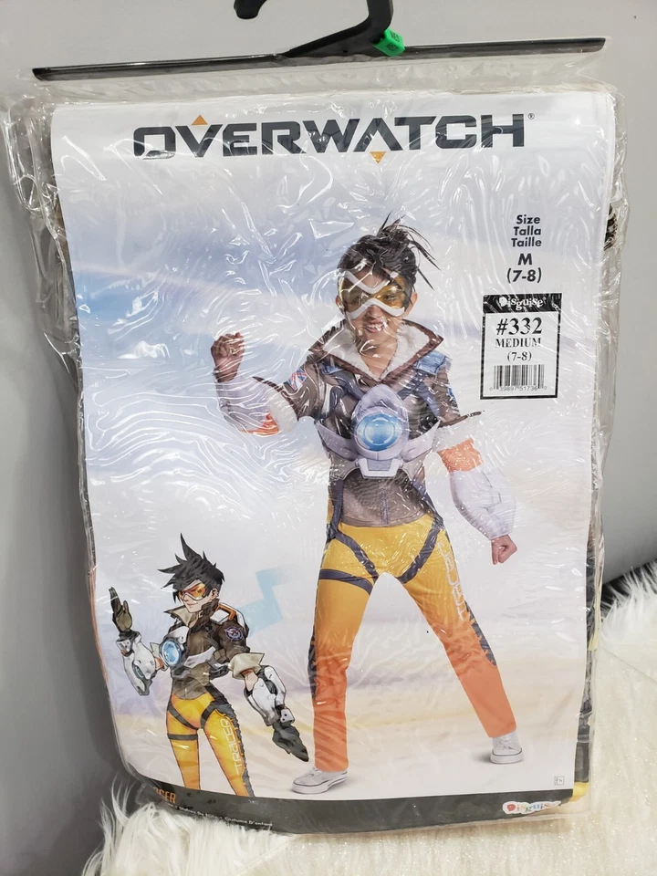 With Tags Overwatch Tracer Deluxe Halloween Costume Set Size Large