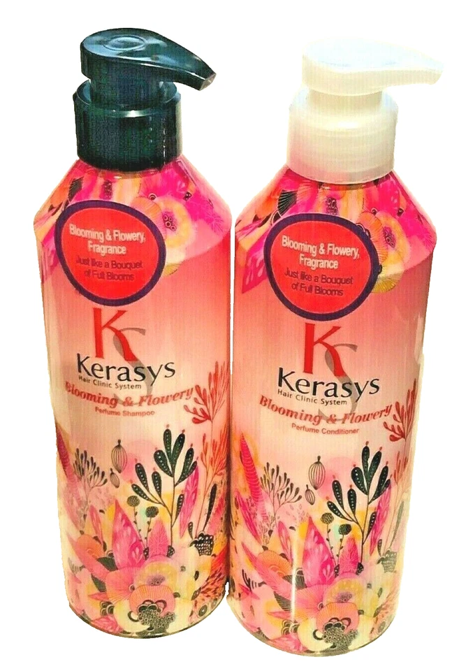 KERASYS HAIR CLINIC SYSTEM BLOOMING & FLOWERY PERFUME 1 SHAMPOO + 1 CONDITIONER - Image 1 of 1