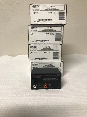 RDL TX-A2 Audio Converter - balanced to unbalanced. New. 4 available. - Image 1 of 2
