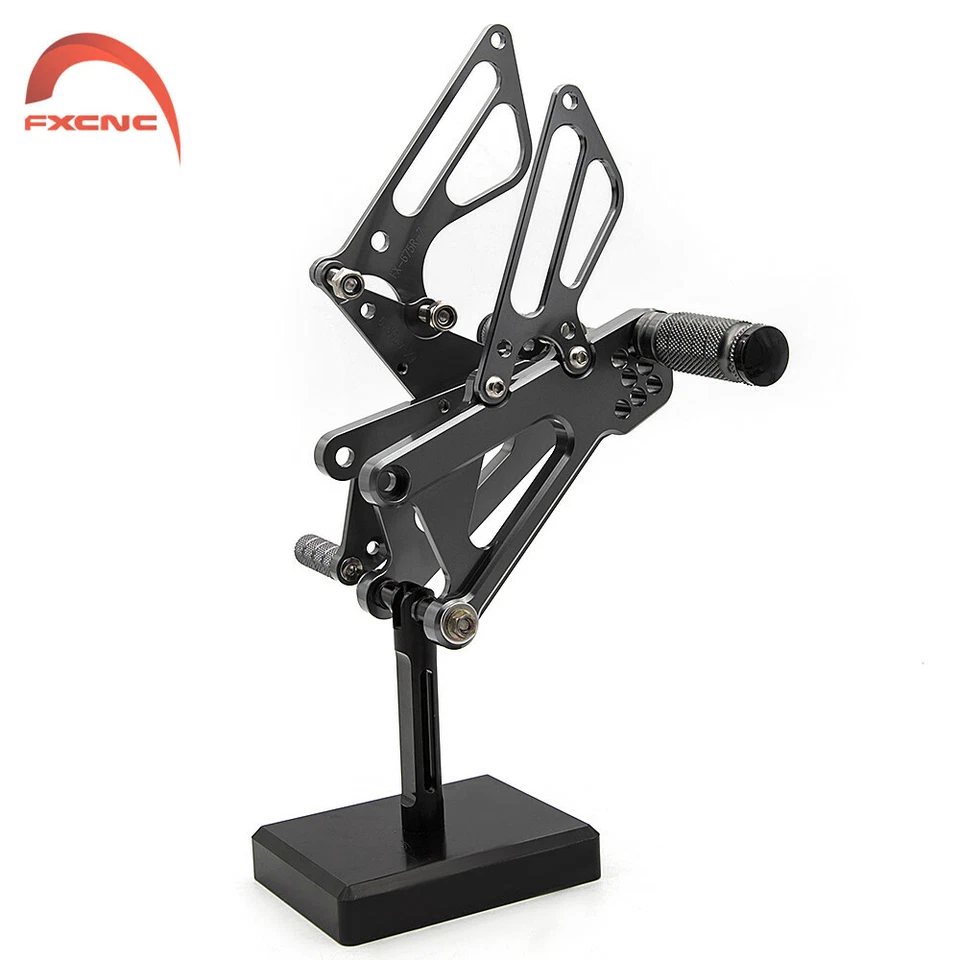 Juego trasero gris reposapiés pedales clavija para Triumph DAYTONA 675 2011-2013 2012 Foto 1 de 4