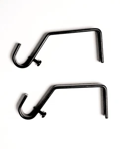 Befestigung 16mm Gardinenstange schwarz Wand - Halterung Träger Vorhangstange - Bild 1 von 3