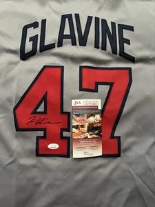 Tom Glavine Signed Autographed Atlanta Braves Custom Jersey JSA COA - Picture 1 of 3