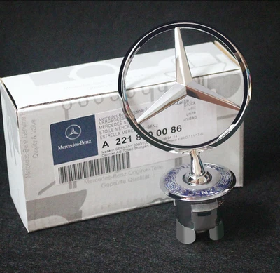 Fit For Mercedes-Benz S500 S550 S650 S600 Front Hood Emblem Star Mounted Badge - Image 1 of 4