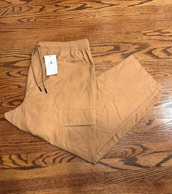 Calça Jordan Essential Tecido Masculina Tamanho 2XL Legend Marrom FN4539-231 Nova com etiquetas - Imagem 1 de 4