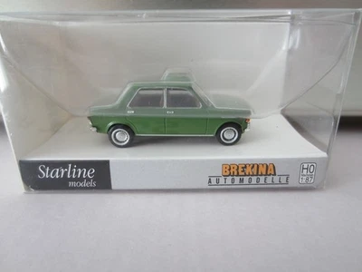 BREKINA 22527 FIAT 128 SEDAN (1969) - GREEN - model is PLASTIC - HO / 1:87 scale - Image 1 of 2