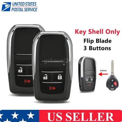 2 para Toyota Rav4 Yaris 2007 2008 2009 2010 2011 controle remoto chaveiro capa estojo - Imagem 1 de 4