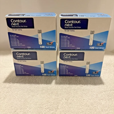 4 - Tiras reactivas de glucosa en sangre Contour Next 100 quilates caducidad 31/07/26+ Foto 1 de 4