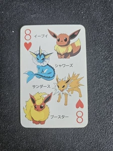 Eeveelutions Pokemon Poker Playing Card Televi-kun - Flareon, Jolteon, Vaporeon - Foto 1 di 2