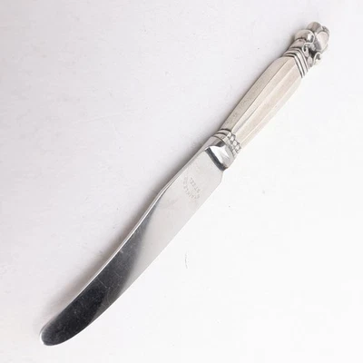 Cuchillo bebé bellota (1915) de Jensen de plata de ley de 4,5" sin monograma Foto 1 de 4