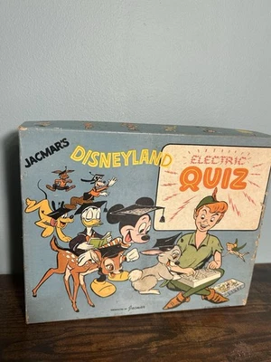 Juego de preguntas eléctrico Jacmar Disneyland años 50 personajes de Disney juego completo Foto 1 de 4