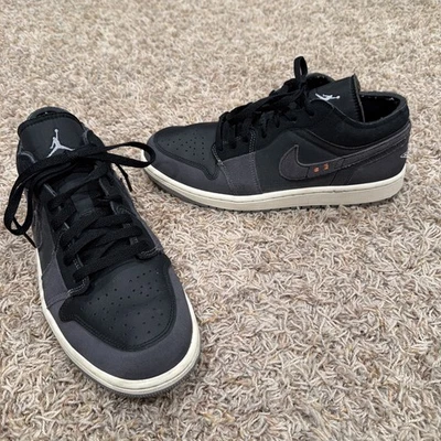 Nike Air Jordan 1 Low SE Craft Inside Out #DN1635-001 Black/Gray Men’s Sz 9 - Image 1 of 4