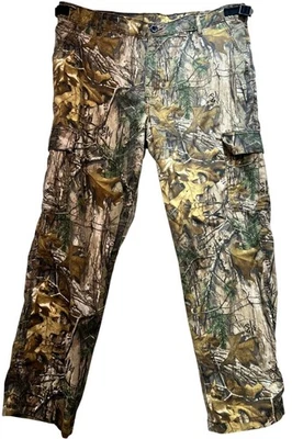 Realtree Ranger Men All-Season Hunting Relaxed Fit Cargo Pants Sz 38x31 Camo - Image 1 of 4
