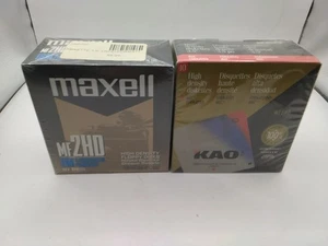 NOS KAO And Maxell MF2HD 10-pack 3.5" floppy disks 20 Total - Bild 1 von 4