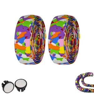 2PCS Bike Handlebar Tape Soft EVA Bicycle Handle Bar Grip Tape Anti-Slip Comf... - Picture 1 of 7