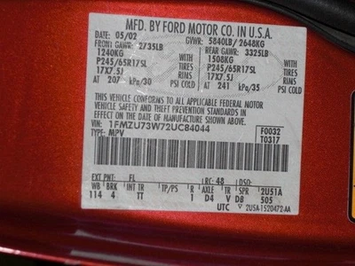02 03 04 05 MOTOR DE ARRANQUE FORD EXPLORER 4 PUERTAS EXC. SPORT TRAC 8-280 4,6 L 508300 Foto 1 de 4