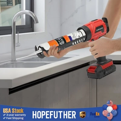 Pistola de calafateo eléctrica de mano masilla de vidrio pegamento masilla herramienta de pegado ajustable EE. UU. Foto 1 de 4