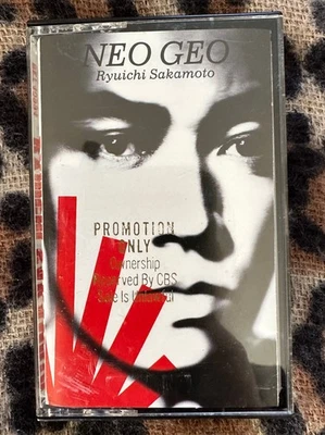 RYUICHI SAKAMOTO NEO GEO Promo Cassette Bill Laswell Iggy Pop Bootsy Collins '87 - Image 1 of 4