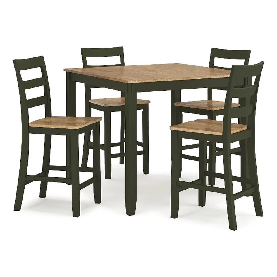 Ashley Furniture Gesthaven Green Counter Height Dining Table Set - Set of 5 - Image 1 of 1