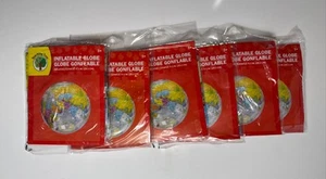 6 Inflatable World Globe Classroom Teaching Blow Up Beach Ball - Picture 1 of 4