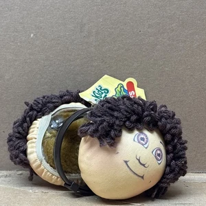 De colección 1984 Cabbage Patch Kids EAR MUFFS pelo castaño nuevo stock antiguo con etiqueta - Imagen 1 de 10