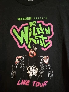 MTV Wild N Out Live Tour 2022 T-Shirt Nick Cannon Medium Black DC Young Fly - Picture 1 of 13