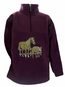 Zintgraf Fleece Troyer Pullover Stickerei Pferd Fohlen F24 - Bild 1 von 1