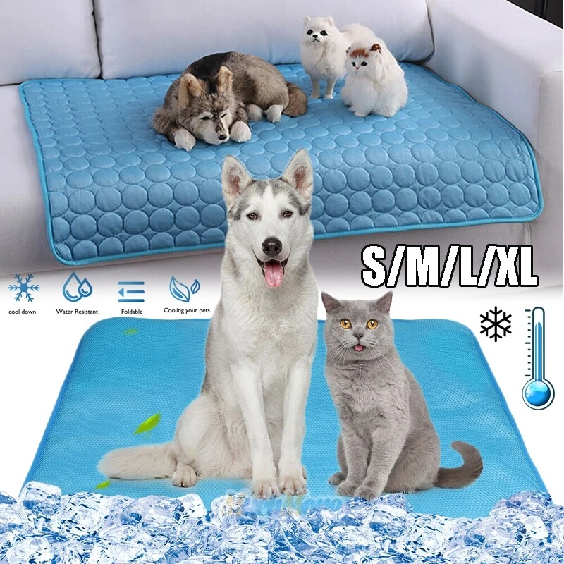 Alfombra de enfriamiento para mascotas Almohadilla fresca Cómoda Cojín Manta de cama para perro gato cachorro S-XL Foto 1 de 4