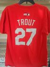 Majestic ASG American League 2019 MLB All-Star Game #27 Trout T-Shirt Mens Sz L