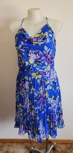 Review Ladies RE19DR218 Blue Wild Iris Sleeveless Dress Size 14 New - Picture 1 of 7