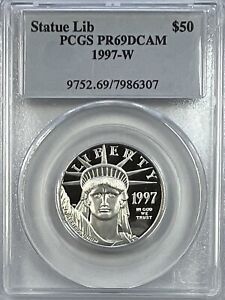 1997-W $50 1/2 oz Platinum Eagle, PR69DCAM PCGS.!