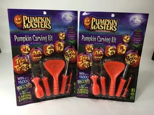(2 PACK) Pumpkin Masters Pumpkin Carving Kit with 10 Patterns, 5 Tools Halloween - Picture 1 of 3