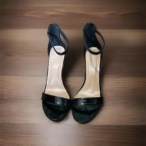 Women’s black  Open Toe  Ankle Strap Block Heel Sandals Size 10 - Picture 1 of 6