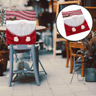  2 Pcs Home Decoration Red Chair Back Cover Christmas Covers Seat