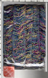 WRIGHTS Multi-color & Denim Full Spool 2½" wide 10 yds. 9.1 m Trim 1836509001 - Picture 1 of 7
