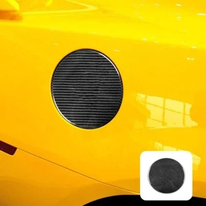 Cubierta de tapa de tanque de combustible de auto de fibra de carbono REAL HARD para Chevrolet Camaro 2015-2020 - Imagen 1 de 6