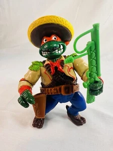 1992 Playmates TMNT Bandito Bashin Mike Vintage Wacky Wild West Turtles - Picture 1 of 5