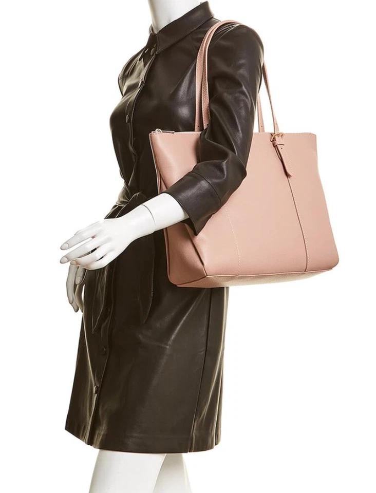 Rebecca Minkoff Monroe Saffiano Tote Bag Purse Black Leather