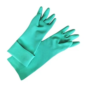 Strapazierfähige nitrilkautschuk latexfreie Handschuhe Haushalt Industrie ungefüttert Waschen - Bild 1 von 10