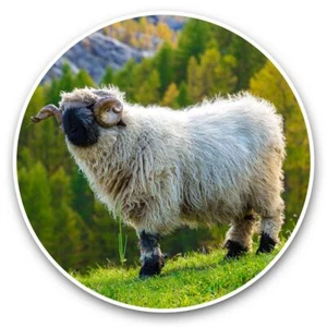 2 x Vinyl Stickers 20cm  - Swiss Alps Valais Blacknose Sheep  #46345 - Afbeelding 1 van 8