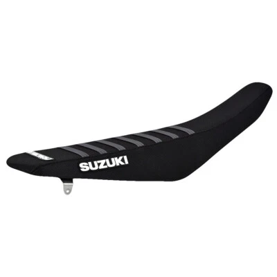 Cubierta de asiento 2018-2024 Suzuki RMZ 450 Enjoy MFG todo negro gris costilla #163 logotipo Foto 1 de 4